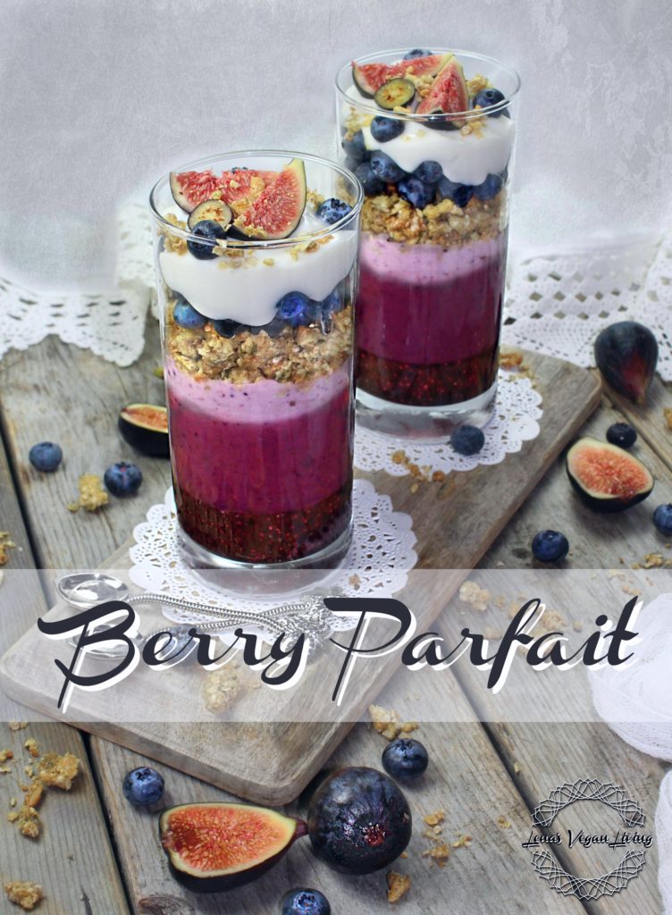 Berry Parfait with Coconut Yogurt & Granola can be nutritious breakfast, snack or guilt free dessert. Vegan - Gluten Free - Refined Sugar Free