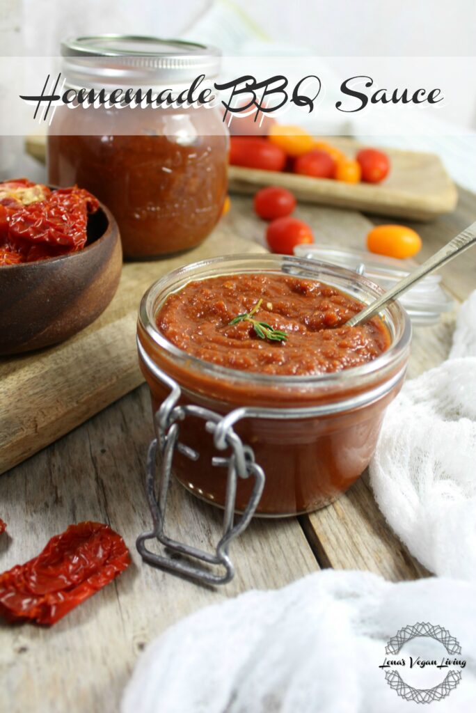 Homemade BBQ Sauce made of Sun dried Tomatoes is delicious, wholesome and easy to make. Vegan - Gluten Free - Refined Sugar Free