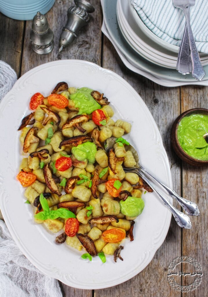 Autumn Gnocchi with Pesto is incredibly appetizing & healthy dish to impress your guests and to enjoy with your loved ones. Vegan - Gluten Free - Dairy Free