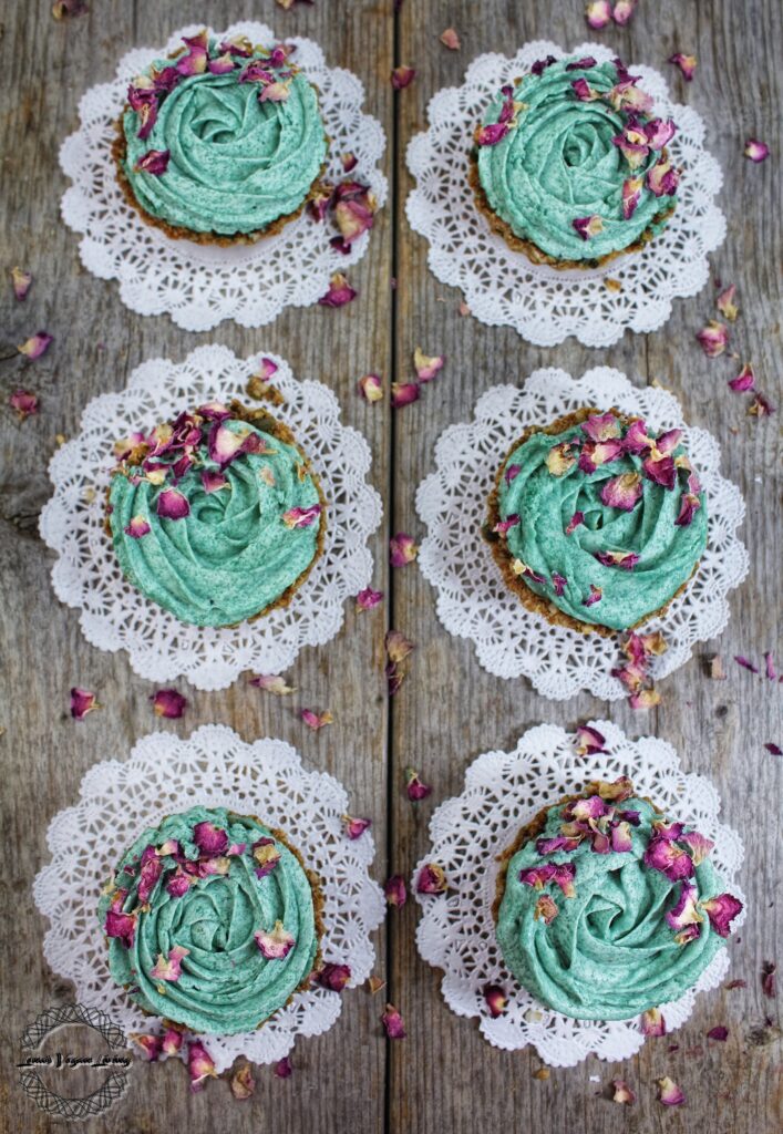 Spring Tartlets are adorable double-layer delights with a chewy crust. You can decorate with edible flowers or easter eggs.